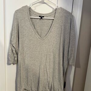 Express Heather Gray Short Sleeve Tee